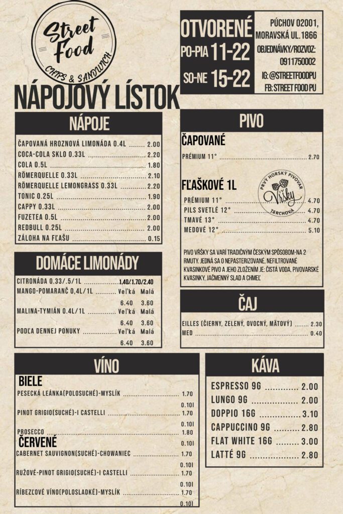napojovy-listok-streetfood